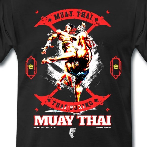 Fightwood Fightwithstyle Muay Thai - Men's Premium T-Shirt