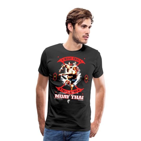 Fightwood Fightwithstyle Muay Thai - Men's Premium T-Shirt