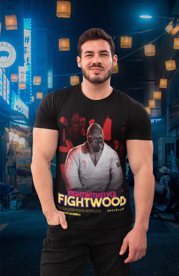Fightwood Fightwithstyle Gorilla Black - Männer Premium T-Shirt