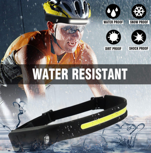 Headlamp LED with WAVE CONTROL + accessories